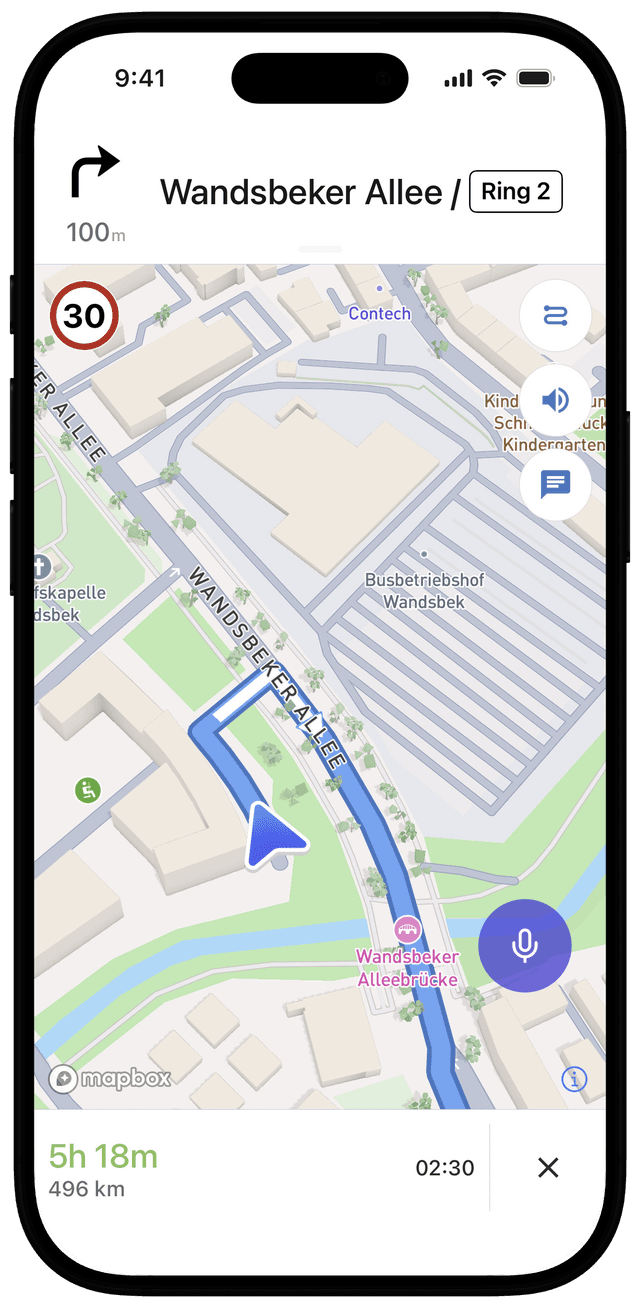 Gespräch während der Fahrt